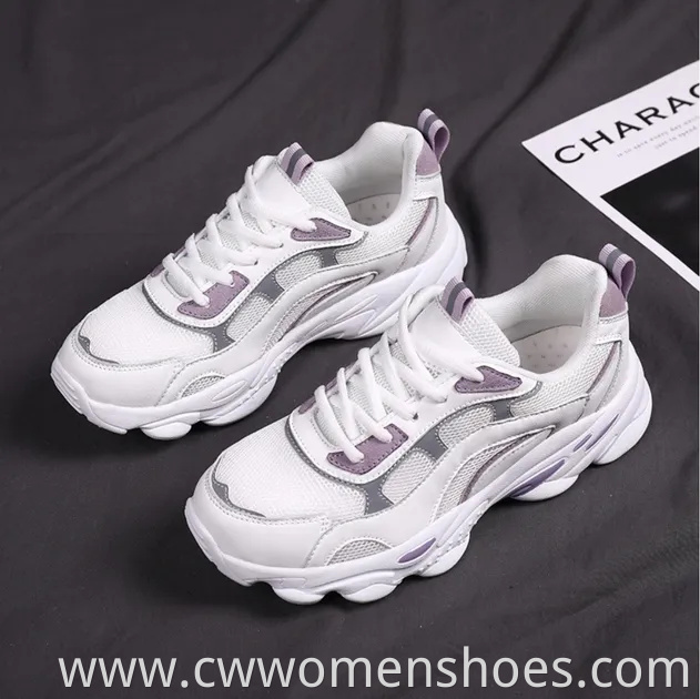 Thick-Soled Women's Shoes Footwear Sport Breathable Running Shoes